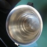 Silver metal vase