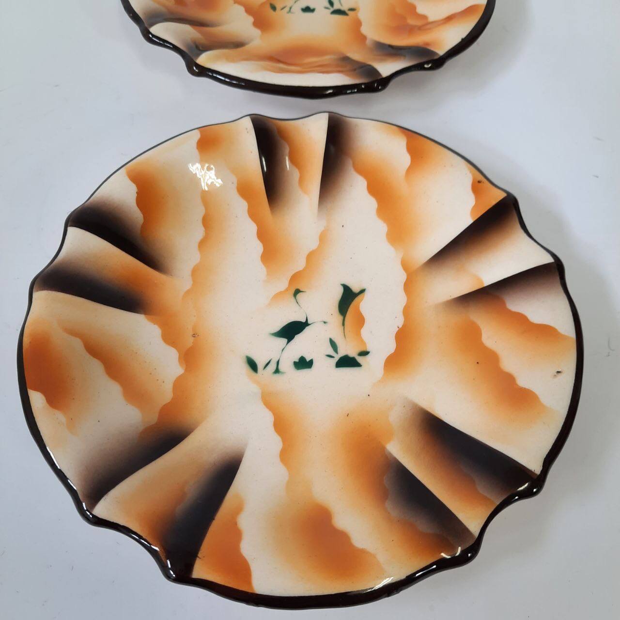 Futurist dessert set, silkscreened, 1930s