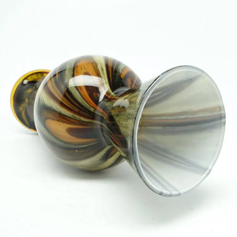 Mid-century modern vase, glass, Alum Bay Isle of Wight, United Kingdom, 1950s