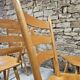Lot of 8 country bistro chairs from the 1970s