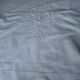 large old sheet imposing monogram PB iris decoration