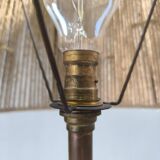 Copper and rope floor lamp circa 1950