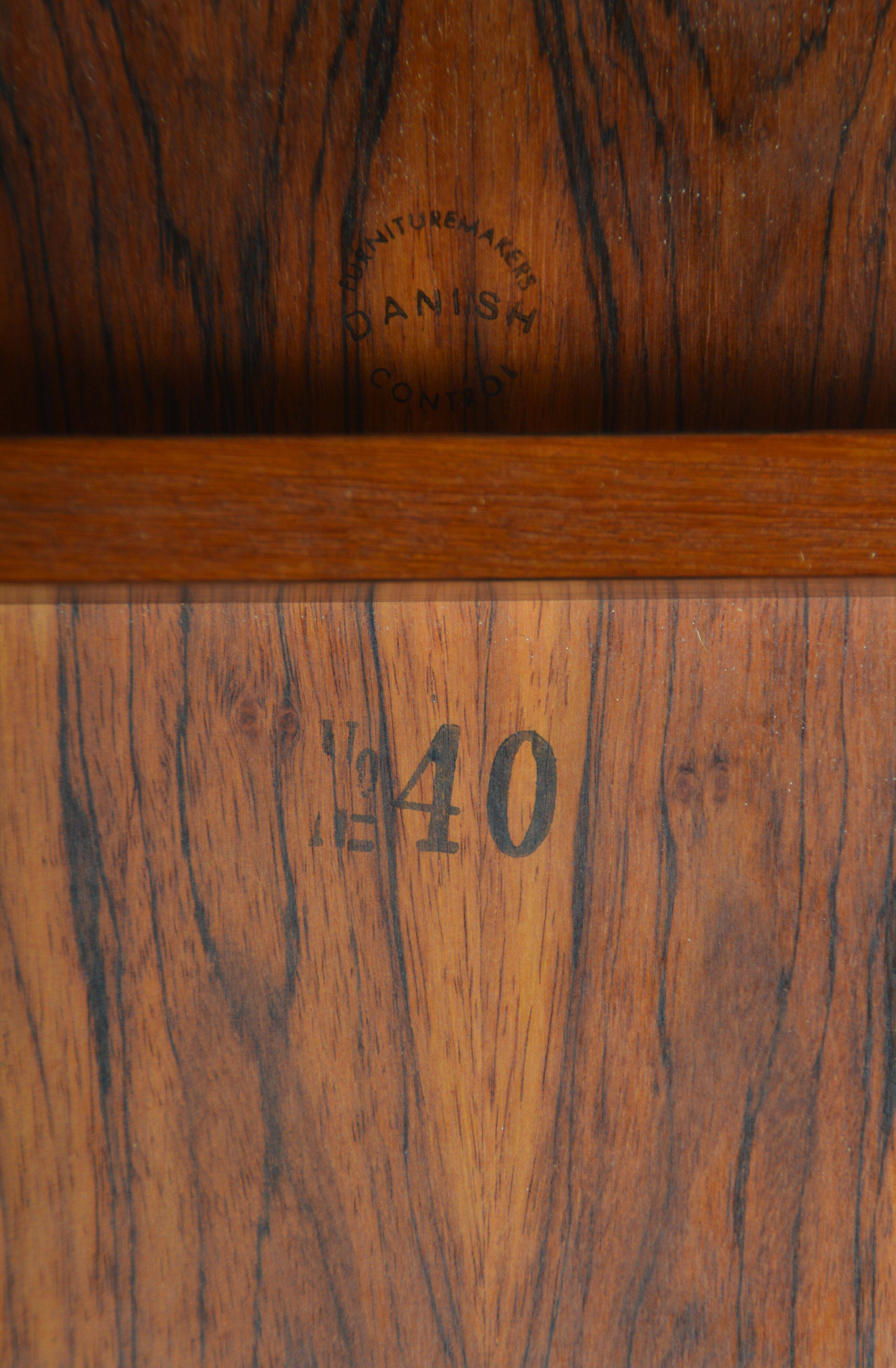 Danish dressing table in rosewood by Kai Kristiansen for Aksel Kjersgaard