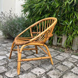 Fauteuil rotin enfant