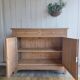 Renovated 2-door old wooden sideboard