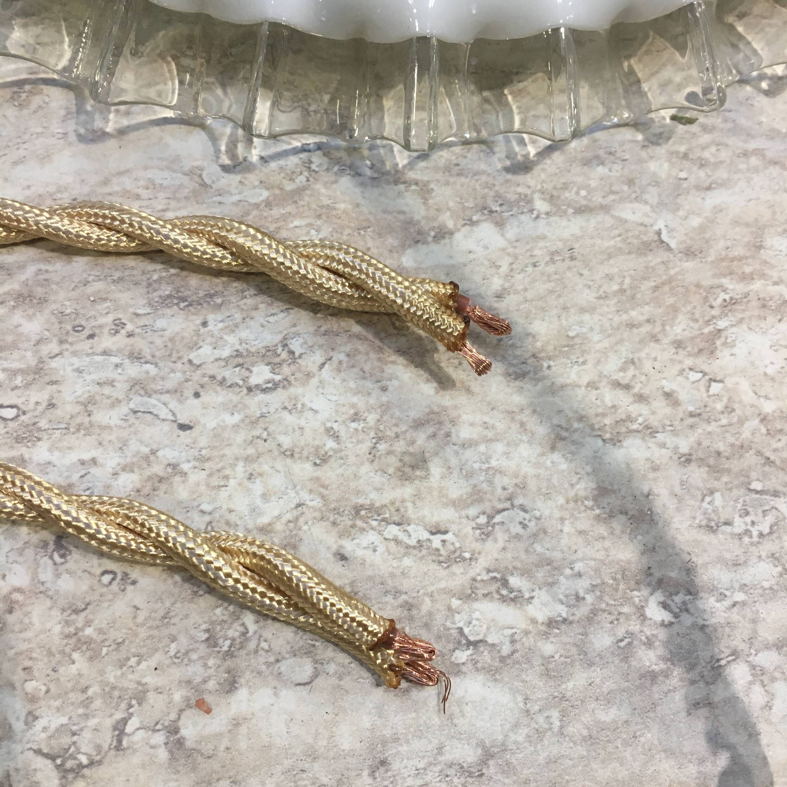 Pair of vintage pendant lights in white opaline and transparent serrated edges