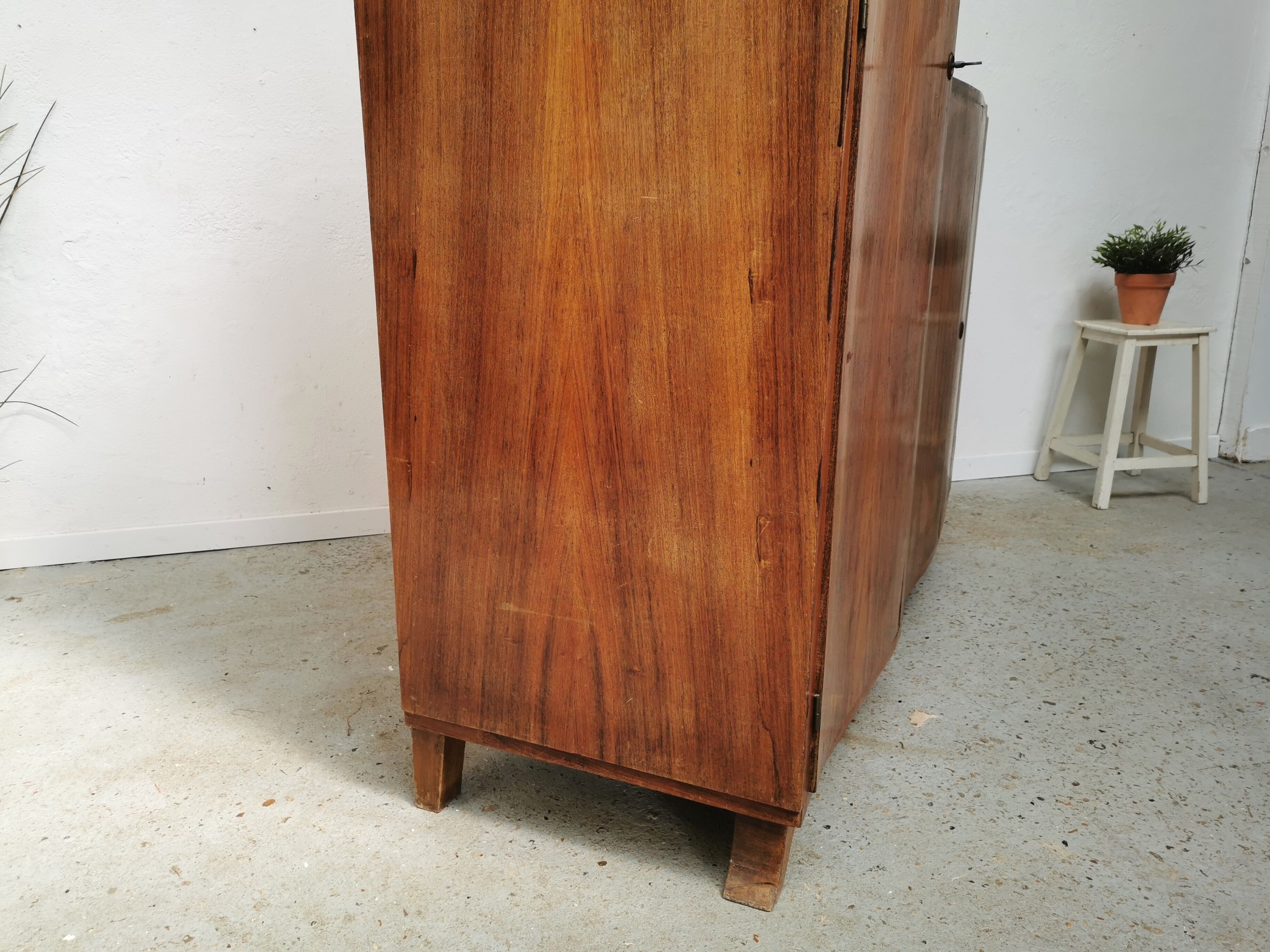 Vintage asymmetrical wardrobe