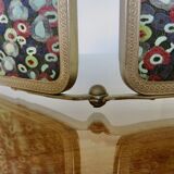 Triptych barber mirror 68x28cm