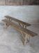 Pair of antique oak benches