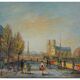 Michel PABOIS : Paris, Vue sur Notre Dame, huile sur toile originale signée