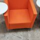 Paire de fauteuils vintage cubis de talin avec tablette