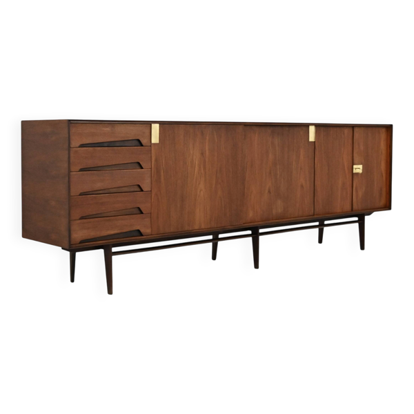 Enfilade d'Edmondo Palutari pour Dassi Mobili Moderni, années 1960