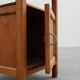 Robust Art Deco nightstand in pine wood, France 1940s