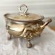 Silver metal tureen