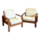 Vintage Danish teak easy chairs