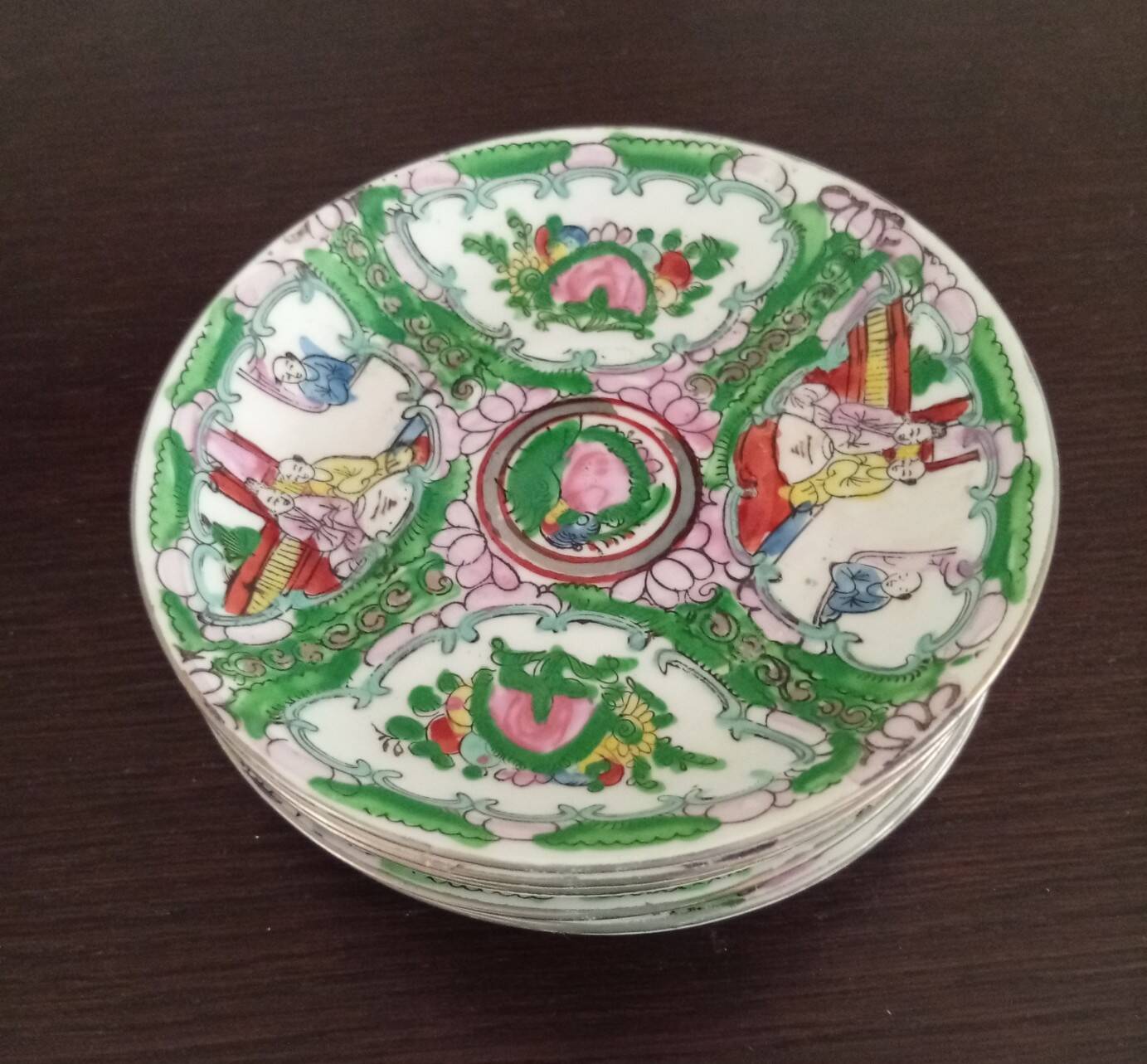 Tea service 13 pieces - Hand-painted Chinese porcelain