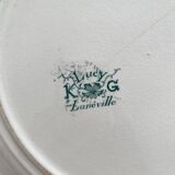 Round ironstone dish "Lucy" KG Lunéville circa 1900