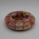 vintage onyx checkerboard round ashtray