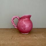 Vintage pink ceramic pitcher Vallauris