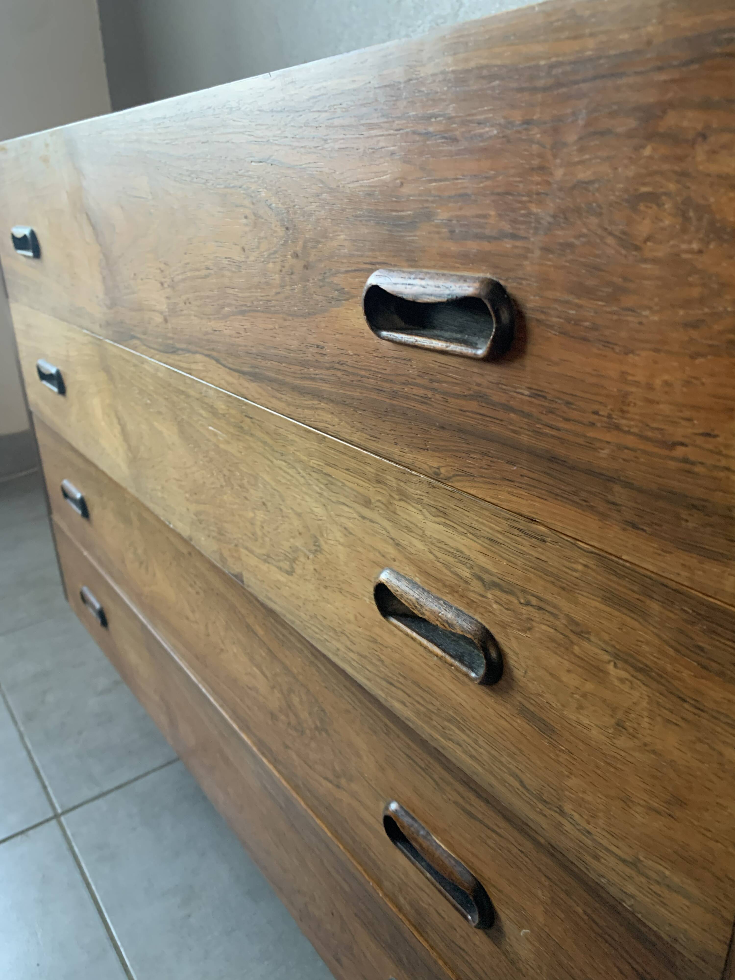 Vintage Scandinavian dressing table/dresser from the 60s in rosewood