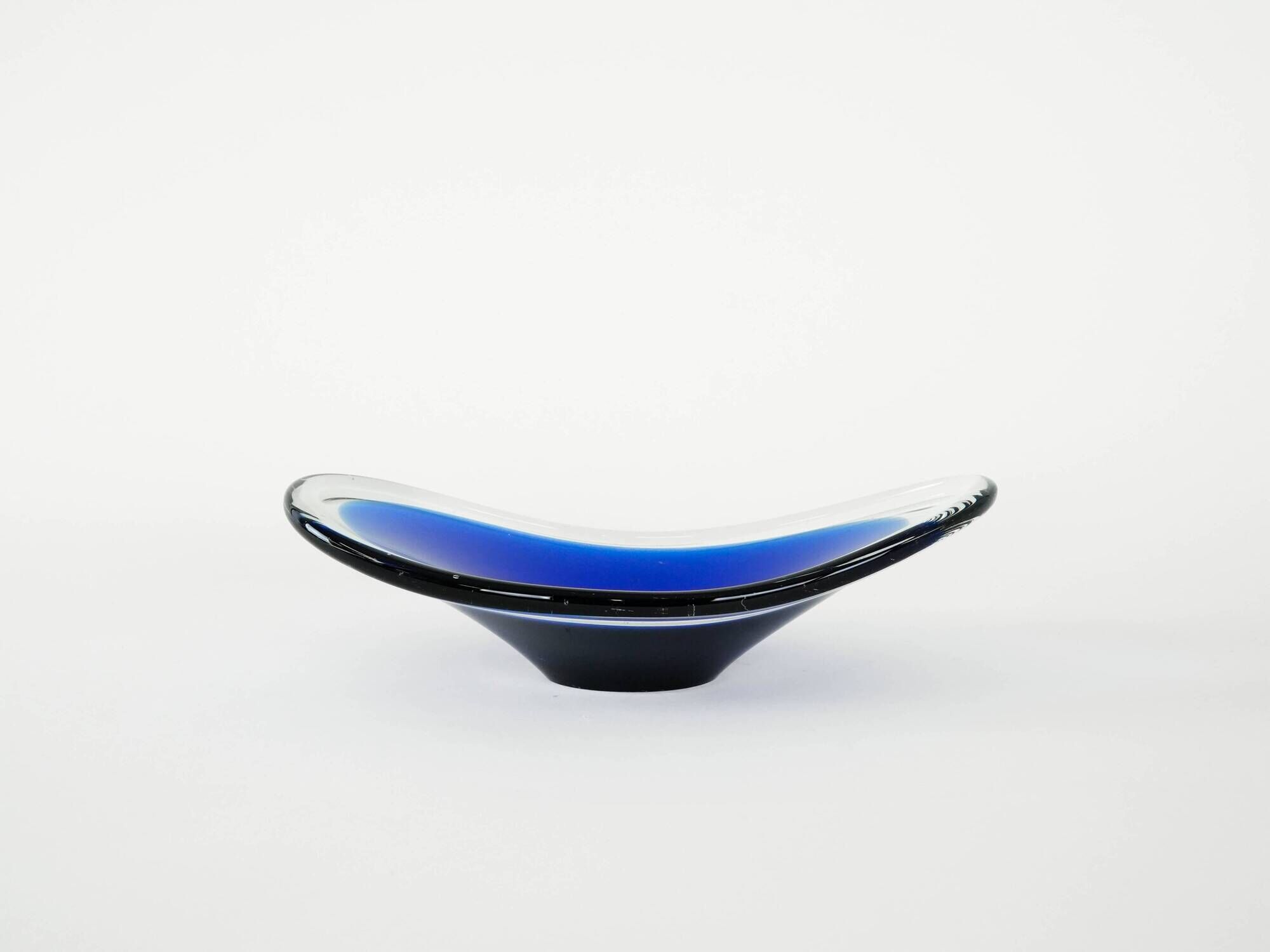 Glass platter, Danish design, 1970s, made in Denmark