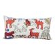 Vintage embroidered cushion cover 46x89 cm