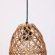 Woven rattan pendant light
