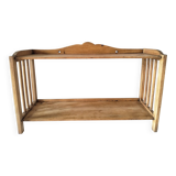 Scalloped wooden shelf