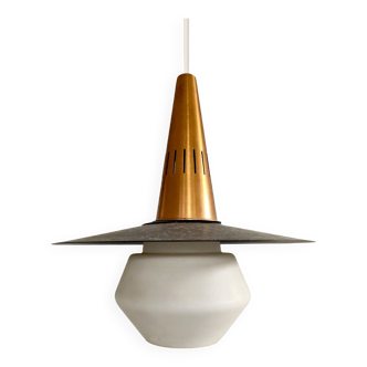 Vintage Danish Copper pendant hanging lamp