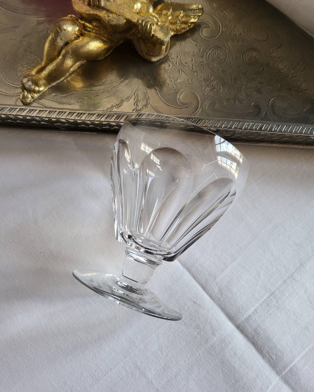 BACCARAT 10 Verres à vin en Cristal Modèle Périgord - Signé