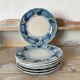 Rare dessert plates Terre de Fer Choisy le Roi, birds.