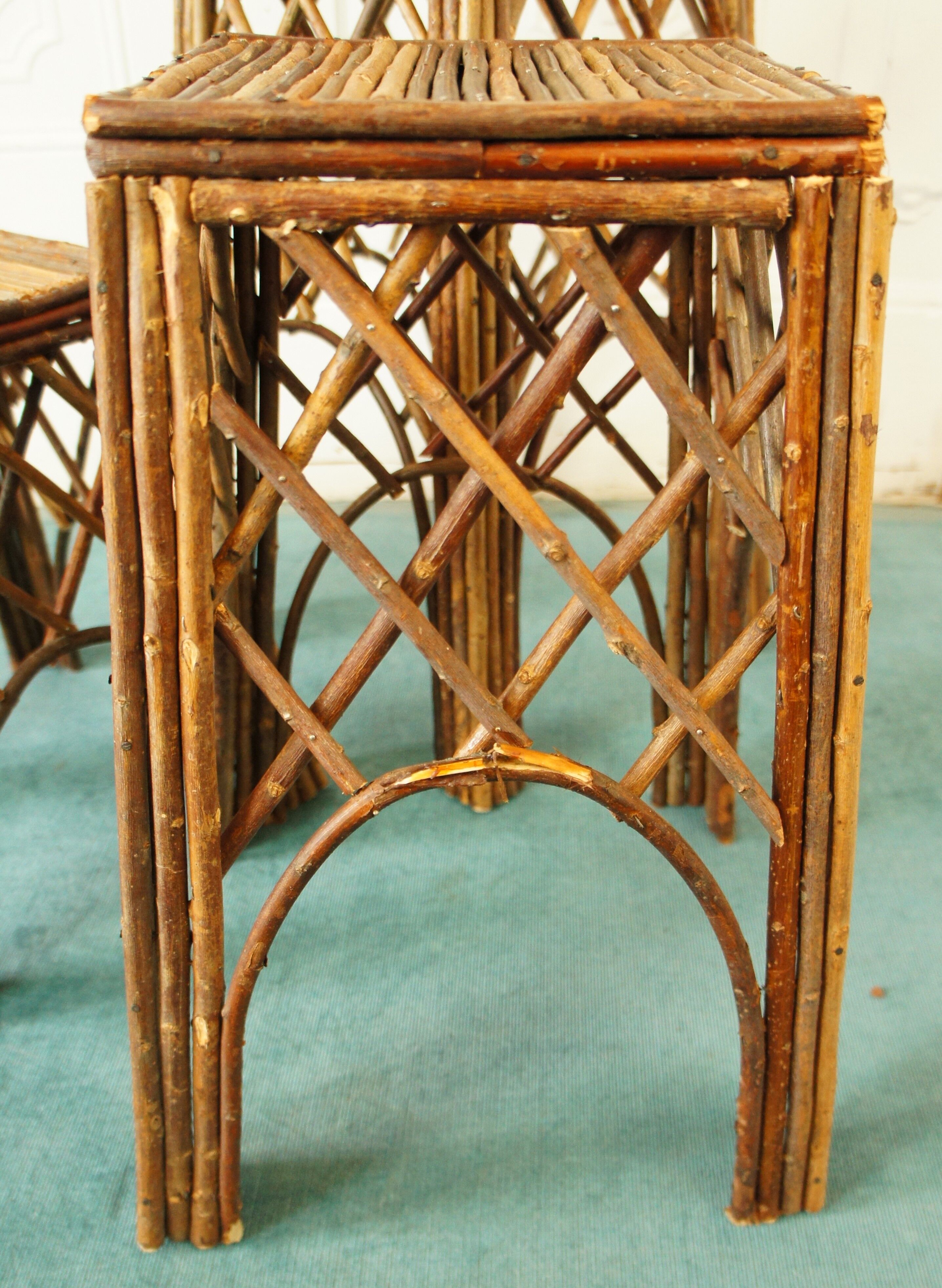 Set of 3 rattan harnesses