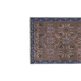 Vintage Turkish Oushak Rug Handwoven 79x230 cm