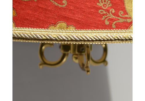 Vintage Classic style 20th Century Ceiling Lamp in Red and Gold