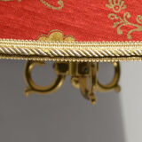 Vintage Classic style 20th Century Ceiling Lamp in Red and Gold