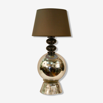 Lampe en aluminium et verre Murano, début XXIe siècle