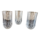 Set of 3 cut glasses - Longchamp style, Cristallerie d'Ar