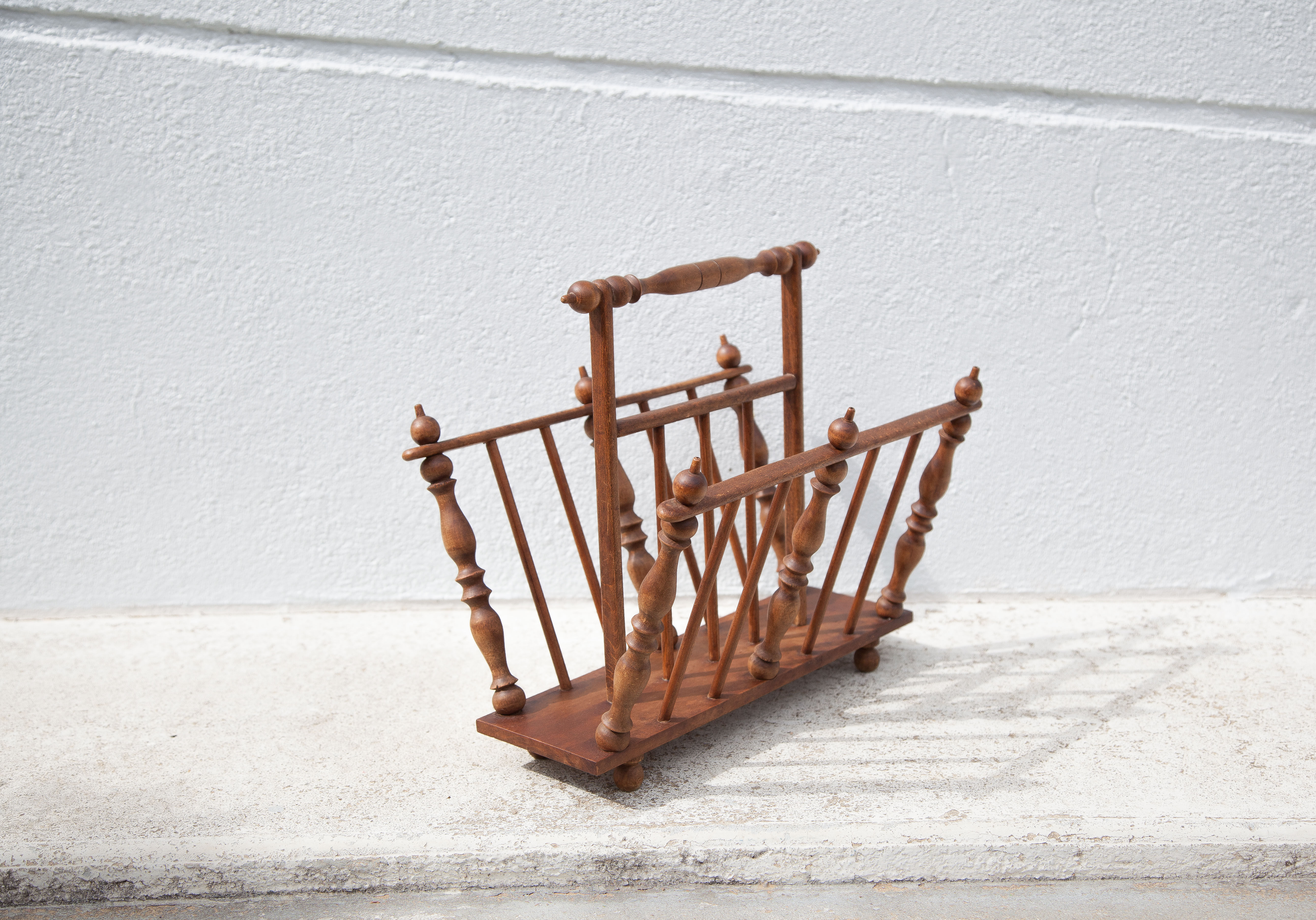 Wood magazine holders, newspaper holders, magazine