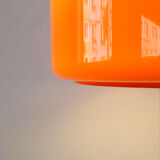 Floor Lamp Chrome and Orange, 1970's