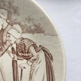 Sarreguemines speaking plates model "The Vocations"