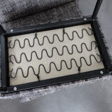 Armchair and ottoman designed by Paul Geoffroy, Airborne, France, 1960