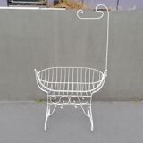 Wrought iron baby bed