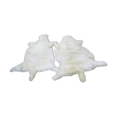 Paire de peaux de mouton vintage