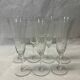 Set of 7 old champagne flutes