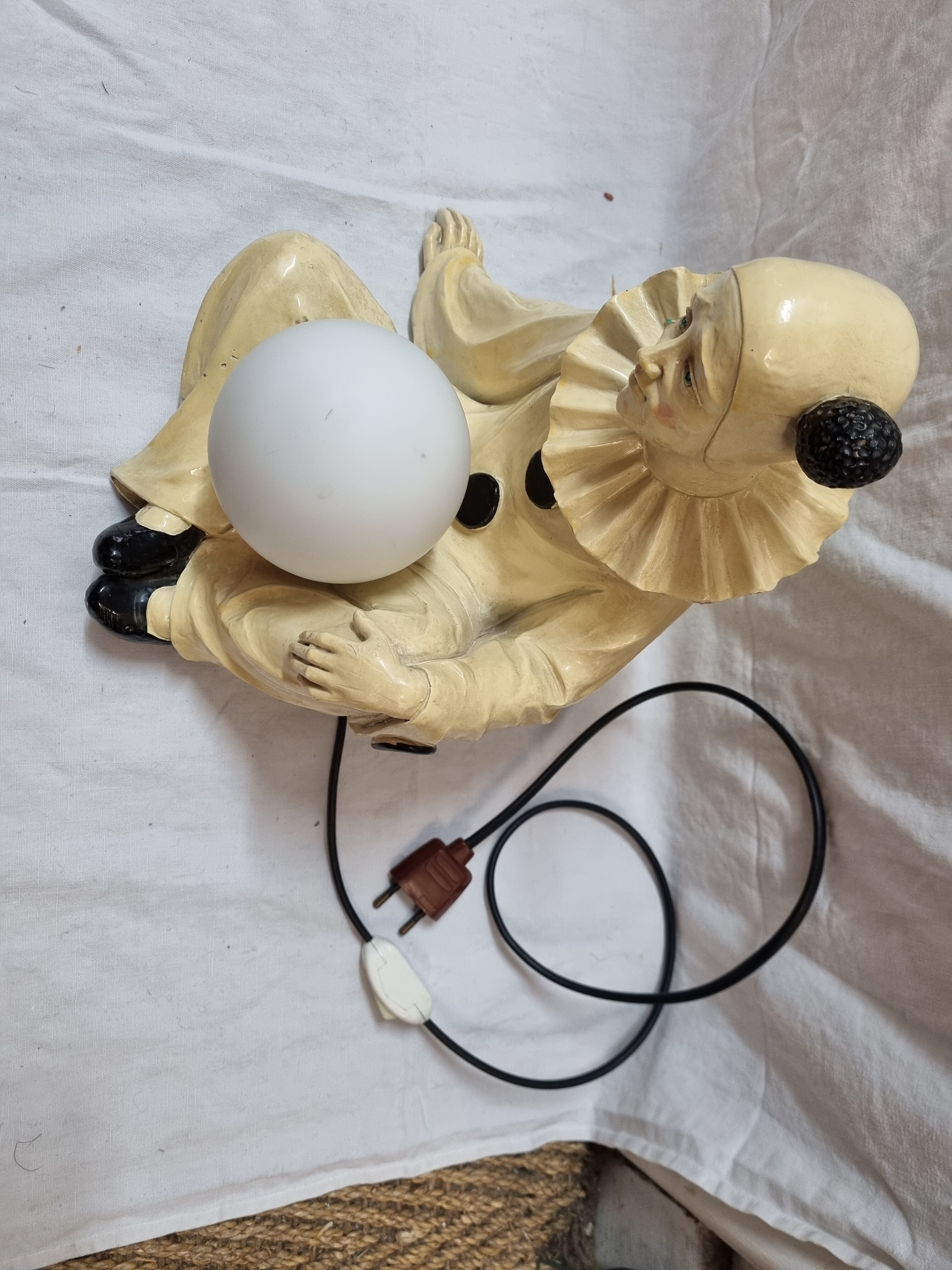 Vintage Pierrot lamp from 1980