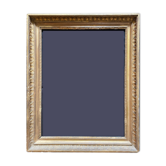 Old frame XIXth neoclassical golden empire palmettes for table 39 / 49 cm