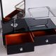Bauhaus Dressing Mirror in Chrome and Lacquered Wood by Vichr a Spol., Czech, 1930s