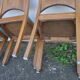 Set of 6 art deco chairs
