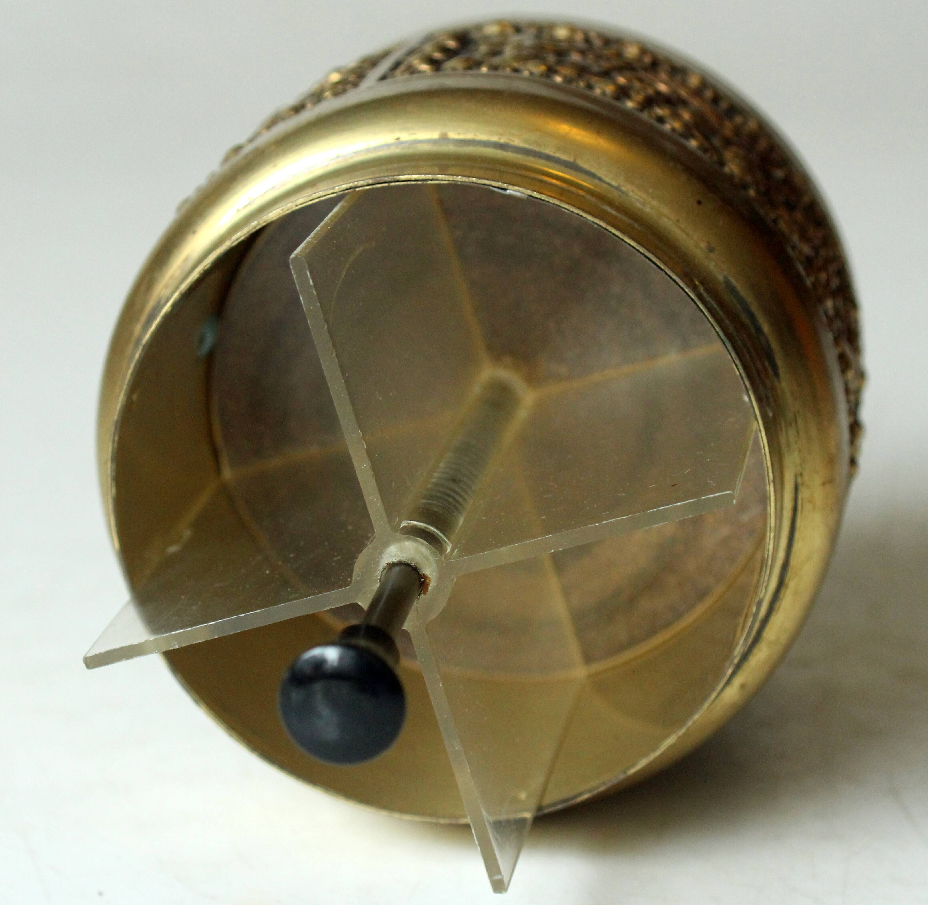 Cigarette box Erhard & Söhne, en laiton métal et plastique, vintage des années 1960
