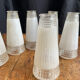 6 appliques cônes art déco verre